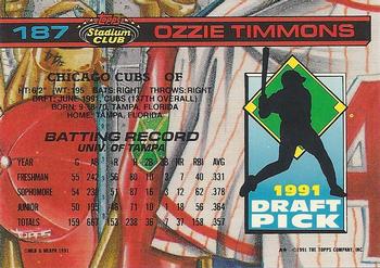 Ozzie Timmons  baseball card collectible - Main Image 2