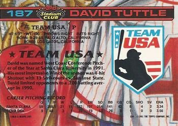 David Tuttle  baseball card collectible - Main Image 2