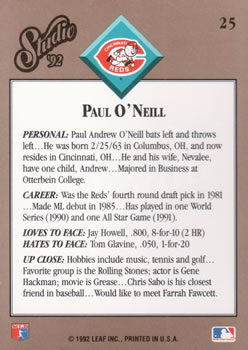 Paul O’Neill  baseball card collectible - Main Image 2