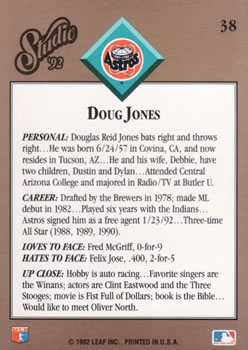 Doug Jones  baseball card collectible - Main Image 2