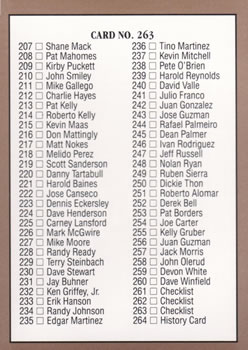 Checklist (Billy Williams)  baseball card collectible - Main Image 2