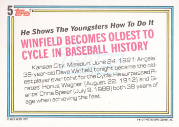 Dave Winfield  baseball card collectible - Main Image 2