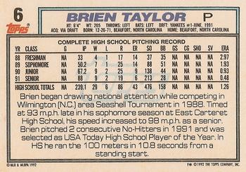 Brien Taylor  baseball card collectible - Main Image 2
