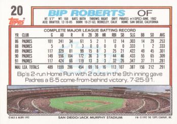 Bip Roberts  baseball card collectible - Main Image 2