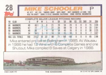 Mike Schooler  baseball card collectible - Main Image 2
