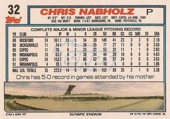 Chris Nabholz  baseball card collectible - Main Image 2