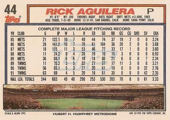 Rick Aguilera  baseball card collectible - Main Image 2
