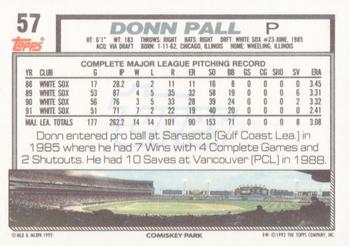 Donn Pall  baseball card collectible - Main Image 2