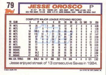 Jesse Orosco  baseball card collectible - Main Image 2