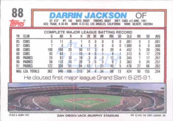 Darrin Jackson  baseball card collectible - Main Image 2