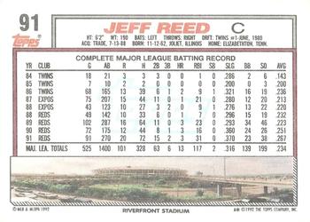 Jeff Reed  baseball card collectible - Main Image 2