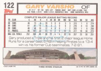 Gary Varsho  baseball card collectible - Main Image 2