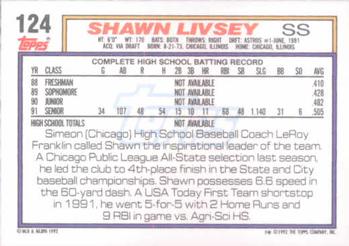 Shawn Livsey  baseball card collectible - Main Image 2