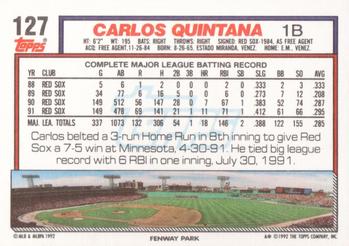 Carlos Quintana  baseball card collectible - Main Image 2