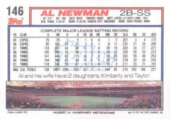 Al Newman  baseball card collectible - Main Image 2