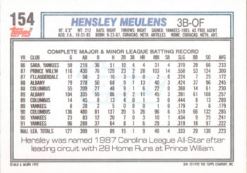 Hensley Meulens  baseball card collectible - Main Image 2