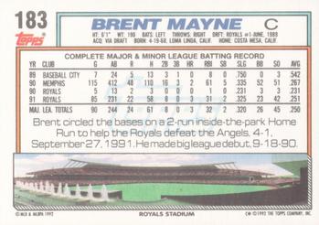 Brent Mayne  baseball card collectible - Main Image 2