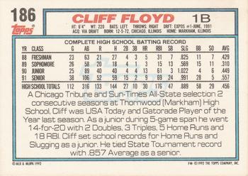Cliff Floyd  baseball card collectible - Main Image 2