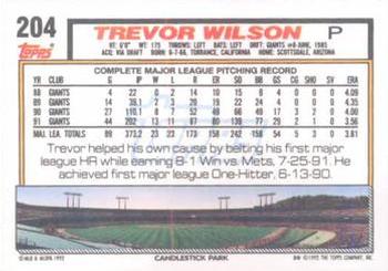 Trevor Wilson  baseball card collectible - Main Image 2