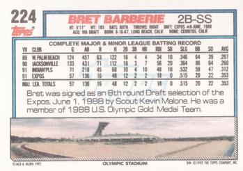 Bret Barberie  baseball card collectible - Main Image 2