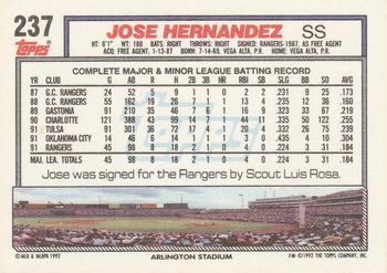 Jose Hernandez  baseball card collectible - Main Image 2