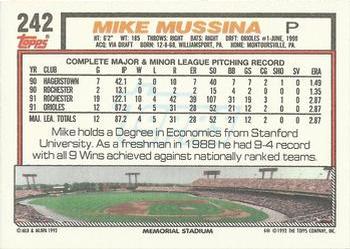 Mike Mussina  baseball card collectible - Main Image 2