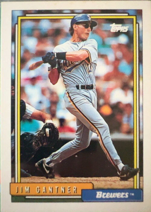 Jim Gantner  baseball card collectible - Main Image 3