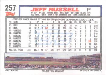 Jeff Russell  baseball card collectible - Main Image 2