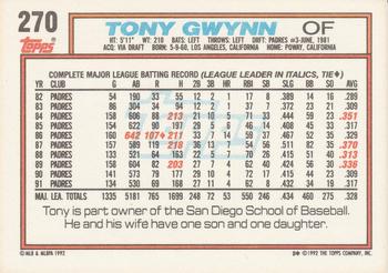 Tony Gwynn  baseball card collectible - Main Image 2