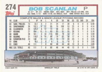 Bob Scanlan  baseball card collectible - Main Image 2