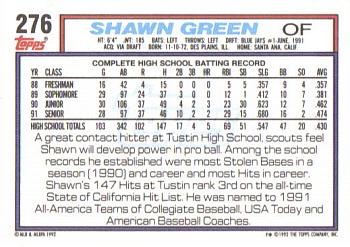 Shawn Green  baseball card collectible - Main Image 2