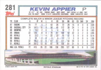 Kevin Appier  baseball card collectible - Main Image 2