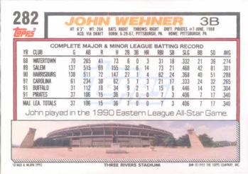 John Wehner  baseball card collectible - Main Image 2