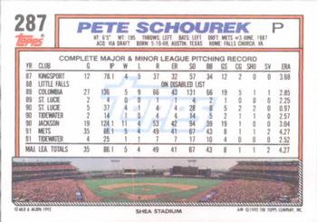 Pete Schourek  baseball card collectible - Main Image 2