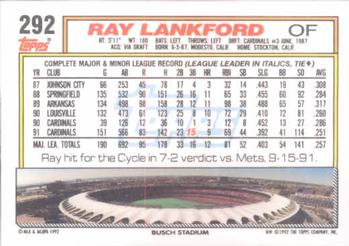 Ray Lankford  baseball card collectible - Main Image 2