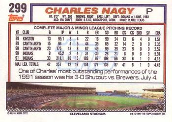 Charles Nagy  baseball card collectible - Main Image 2