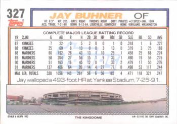 Jay Buhner  baseball card collectible - Main Image 2