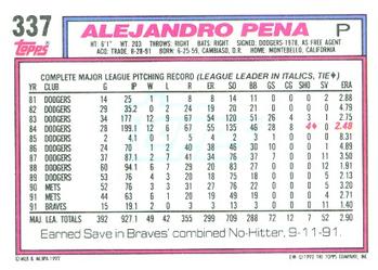 Alejandro Pena  baseball card collectible - Main Image 2
