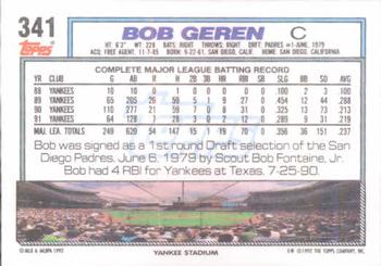 Bob Geren  baseball card collectible - Main Image 2