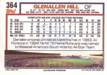 Glenallen Hill  baseball card collectible - Main Image 2