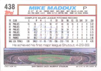 Mike Maddux  baseball card collectible - Main Image 2