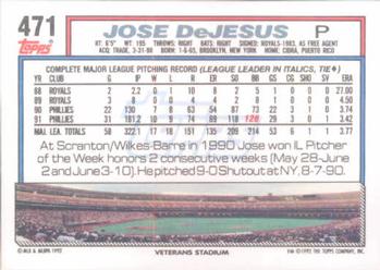Jose DeJesus  baseball card collectible - Main Image 2