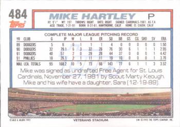 Mike Hartley  baseball card collectible - Main Image 2