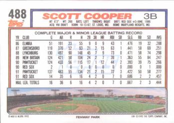 Scott Cooper  baseball card collectible - Main Image 2