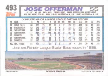 Jose Offerman  baseball card collectible - Main Image 2