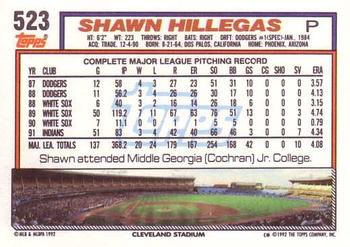Shawn Hillegas  baseball card collectible - Main Image 2