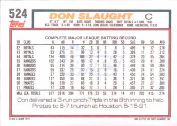 Don Slaught  baseball card collectible - Main Image 2
