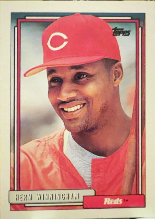 Herm Winningham  baseball card collectible - Main Image 3