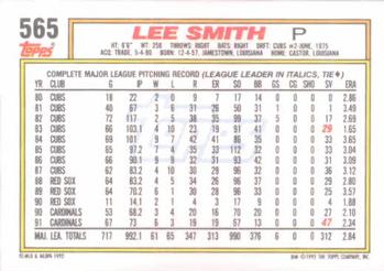Lee Smith  baseball card collectible - Main Image 2