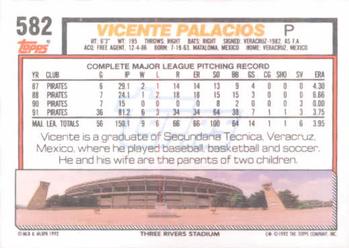Vicente Palacios  baseball card collectible - Main Image 2
